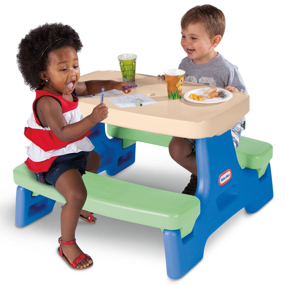 Little Tikes Easy Store Jr. Play Table - Blue/Green