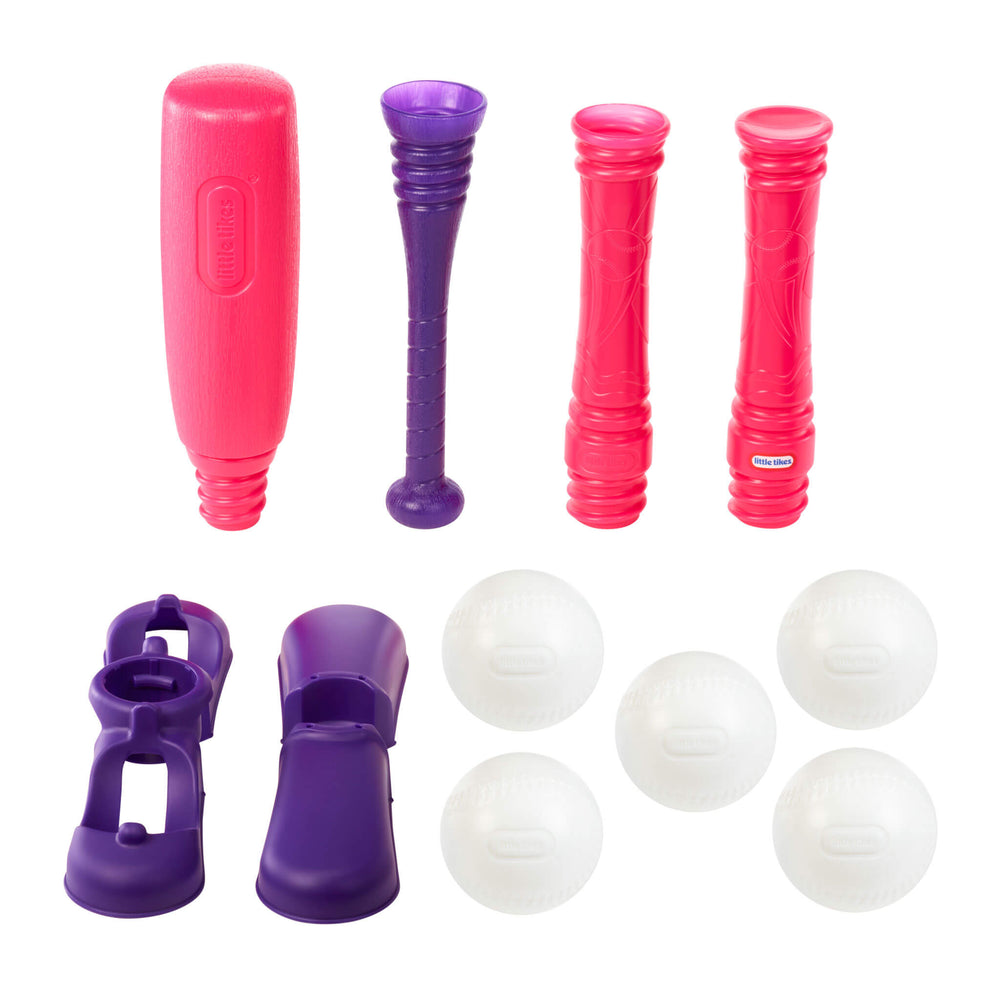 TotSports™ T-Ball Set - Pink Baseball Set for Kids 18M+ Little Tikes