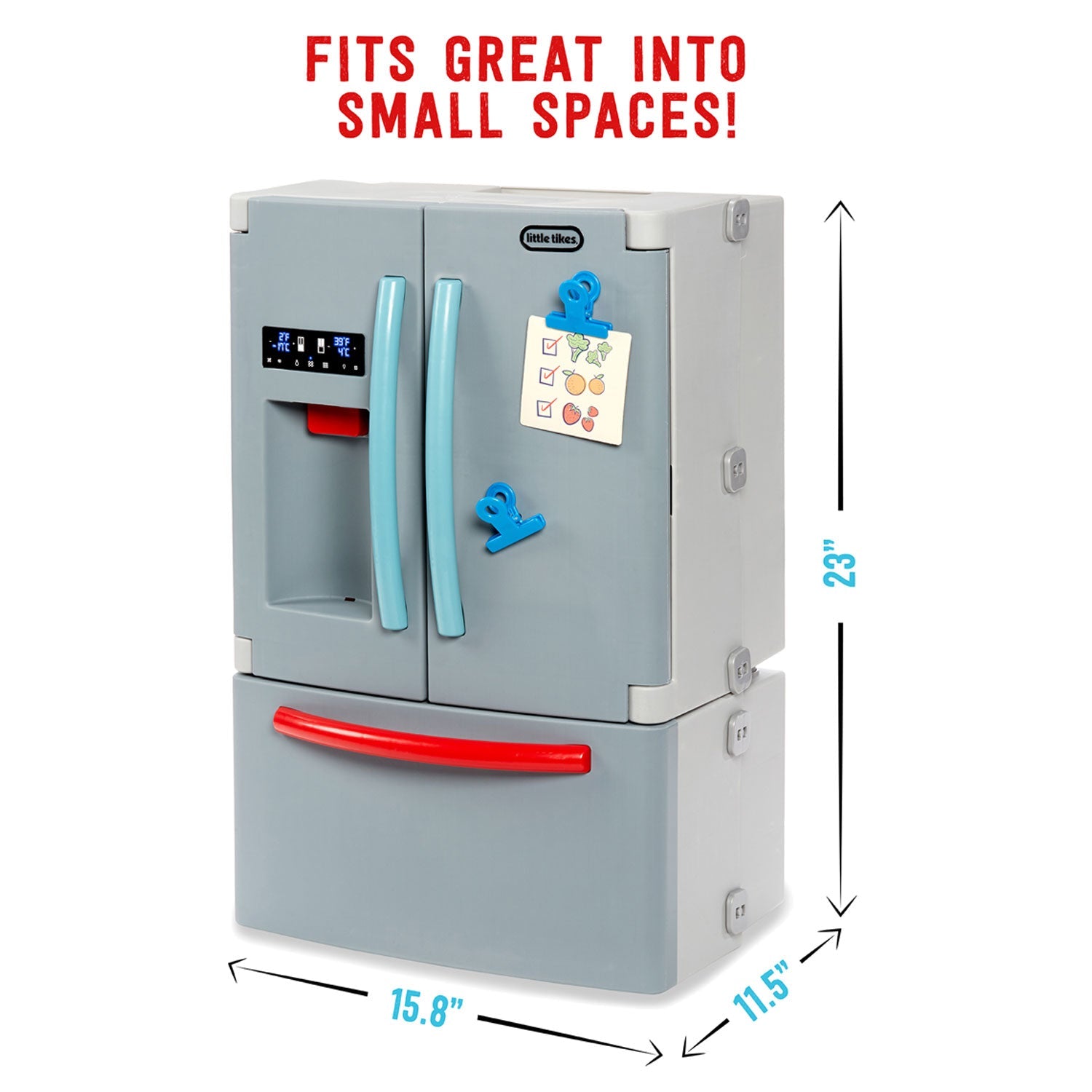 Little Tikes First Fridge – Realistic Pretend Play Refrigerator