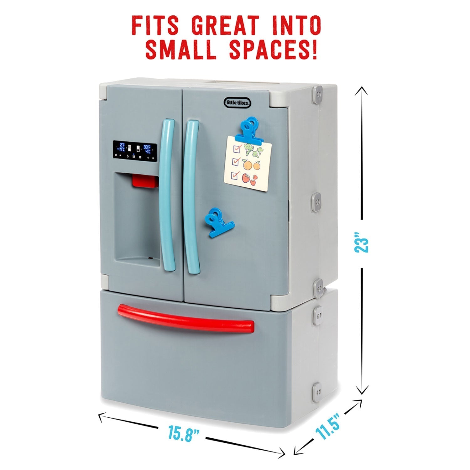 Little Tikes First Fridge – Realistic Pretend Play Refrigerator