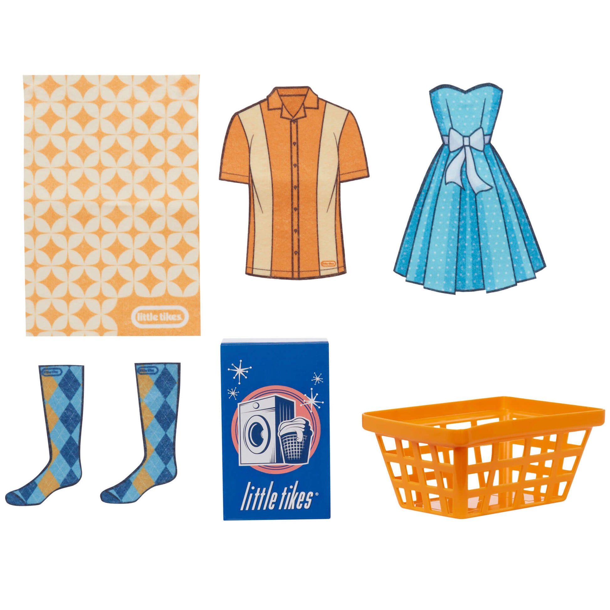 Little Tikes First Retro Washer-Dryer - Pretend Play Laundry Set