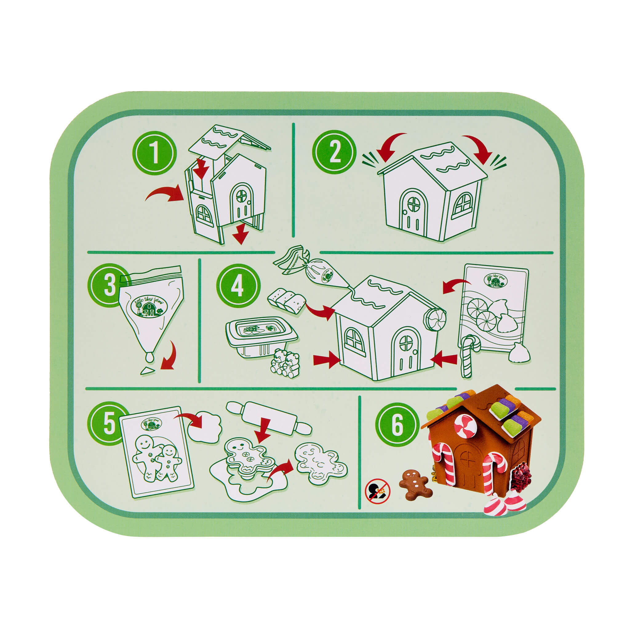Creative Chefs™ Gingerbread House Kit - Little Tikes Play Food Set