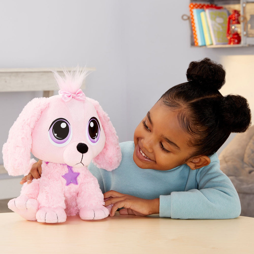 Rescue Tales Pink Poodle Plush Toy - Adoptable Pet with Doghouse Little Tikes