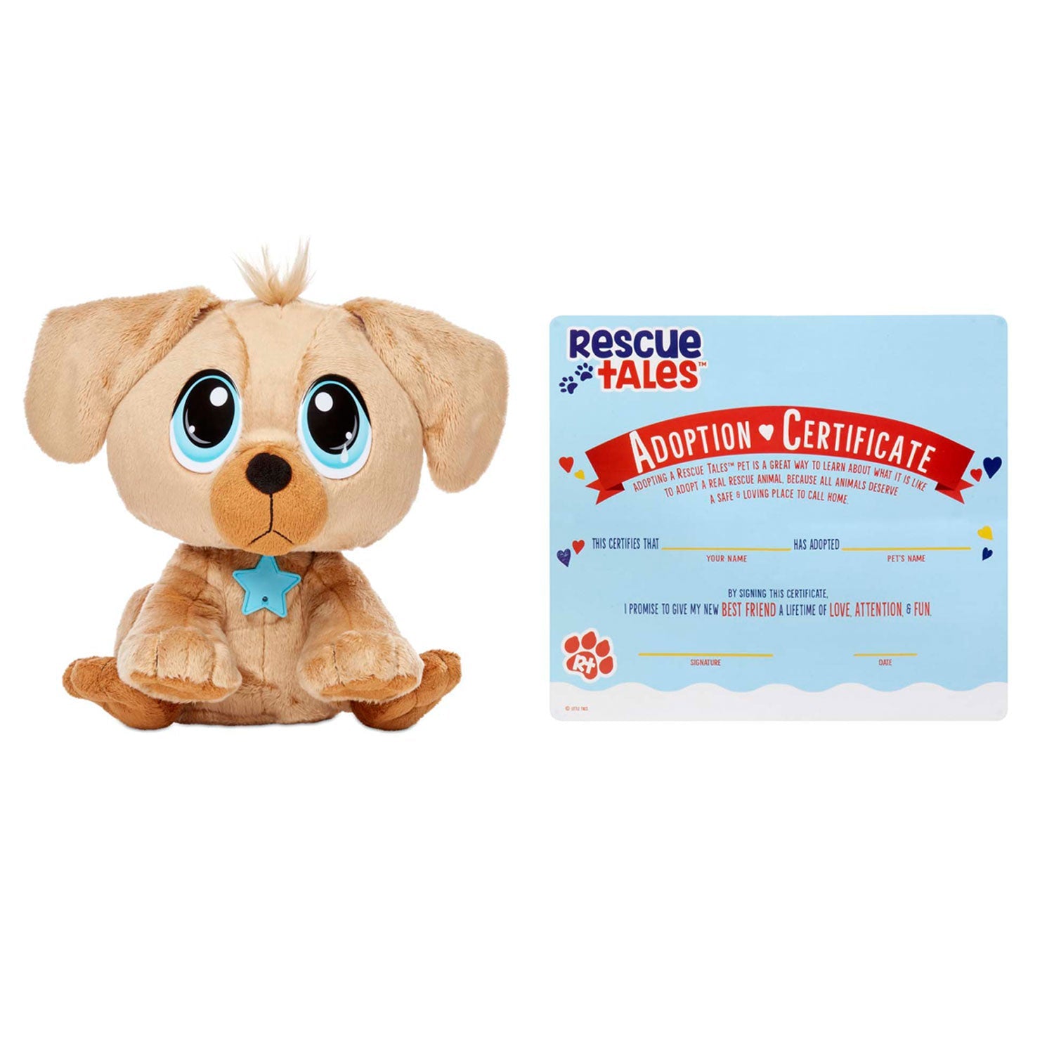 Rescue Tales Interactive Golden Retriever Plush Toy Little Tikes