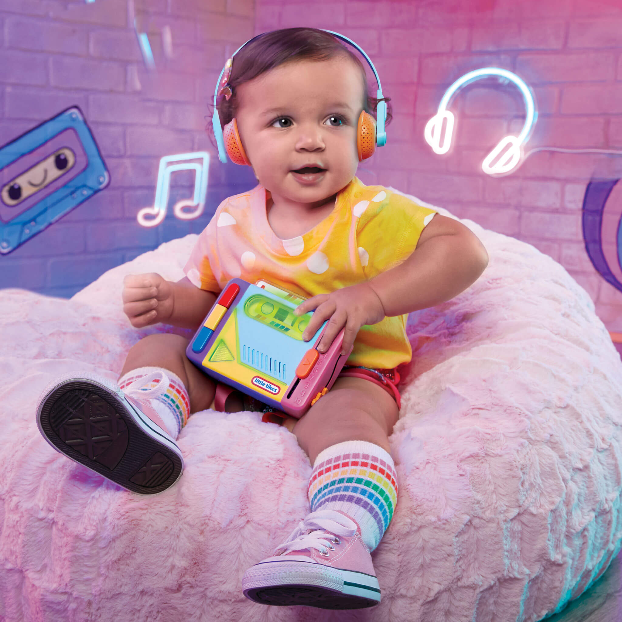 Old School Rainbow Remix Music Player Little Tikes