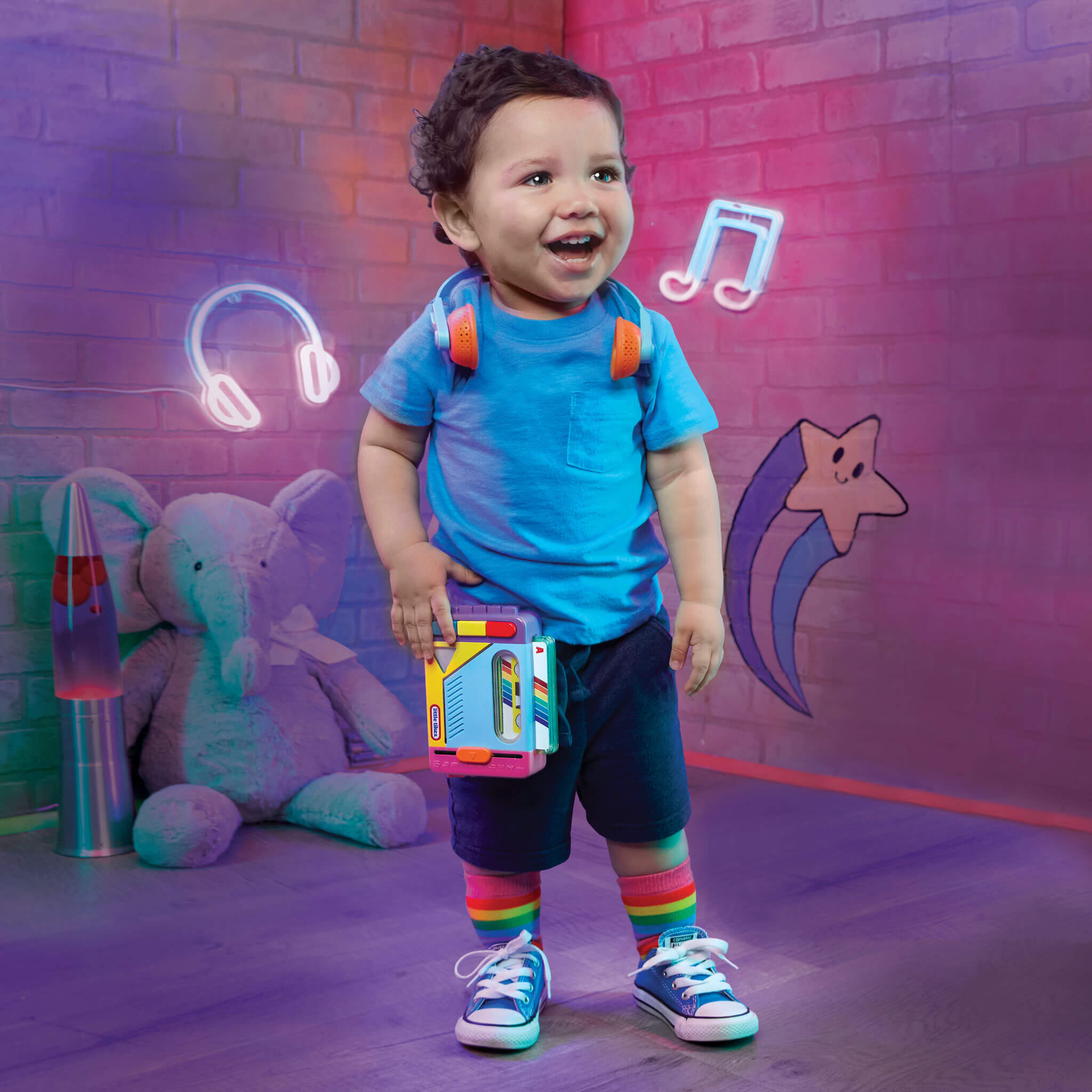 Old School Rainbow Remix Music Player Little Tikes
