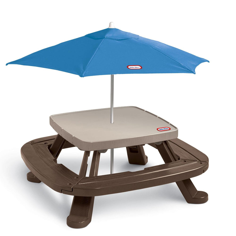 Little Tikes Fold 'n Store Picnic Table with Market Umbrella