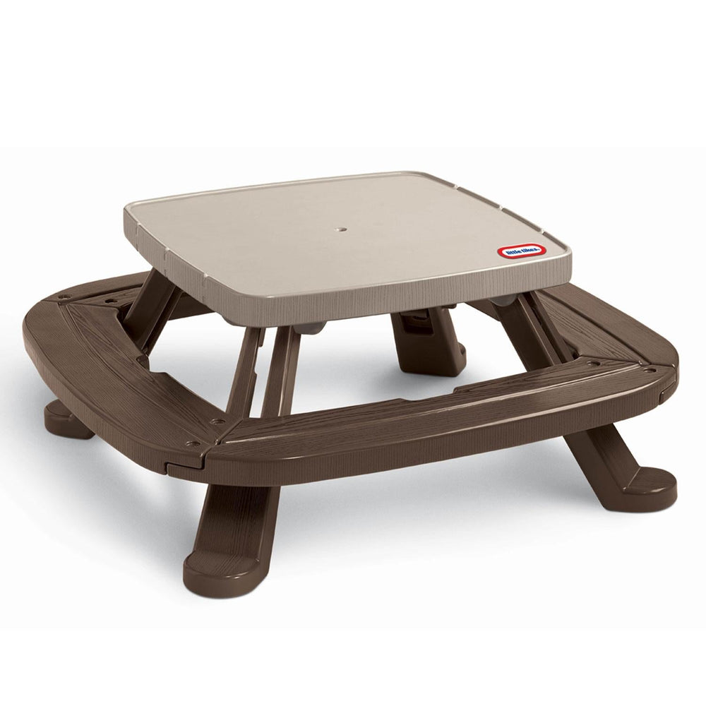 Little Tikes Fold 'n Store Picnic Table with Market Umbrella