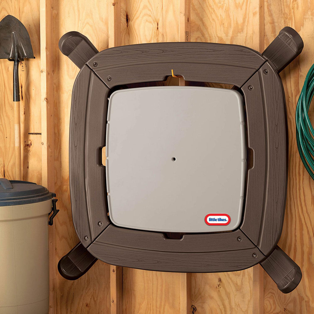 Little Tikes Fold 'n Store Picnic Table with Market Umbrella