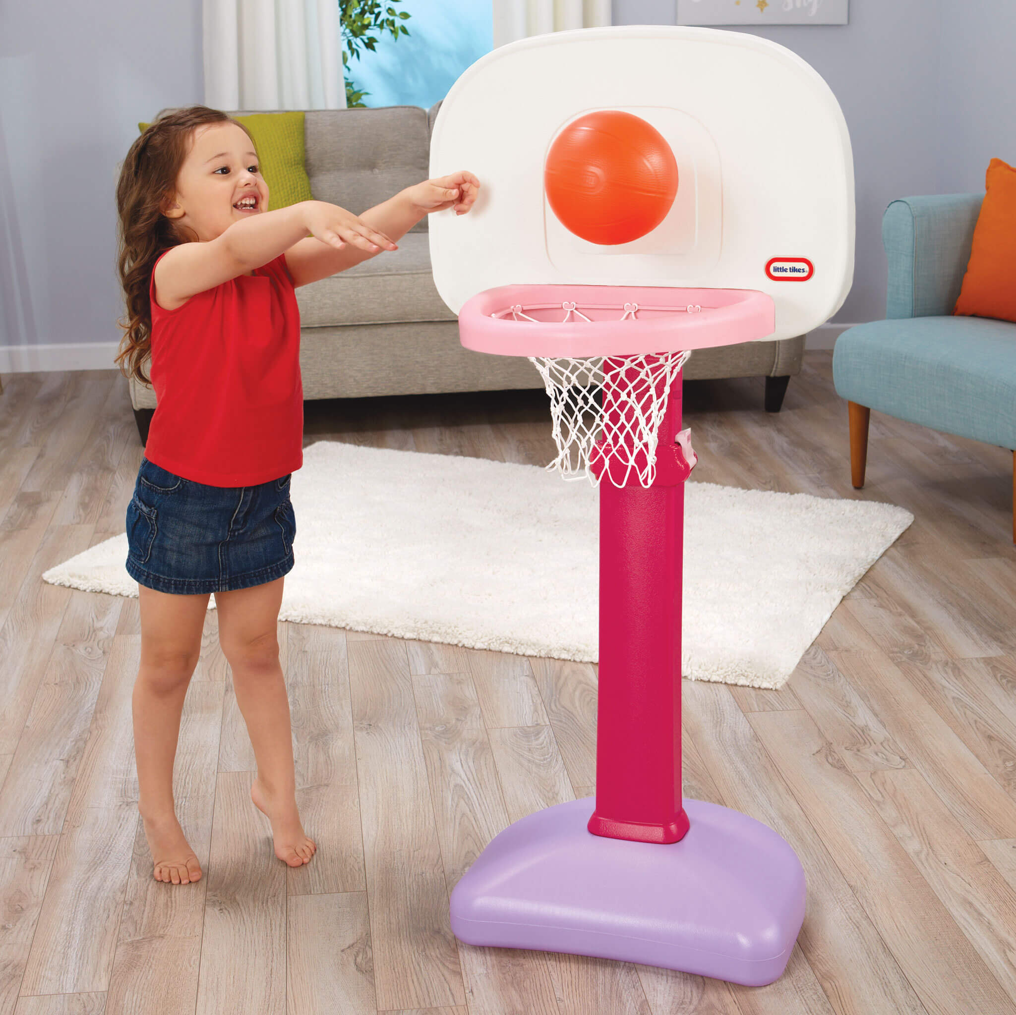 Little Tikes TotSports Easy Score Pink Basketball Set