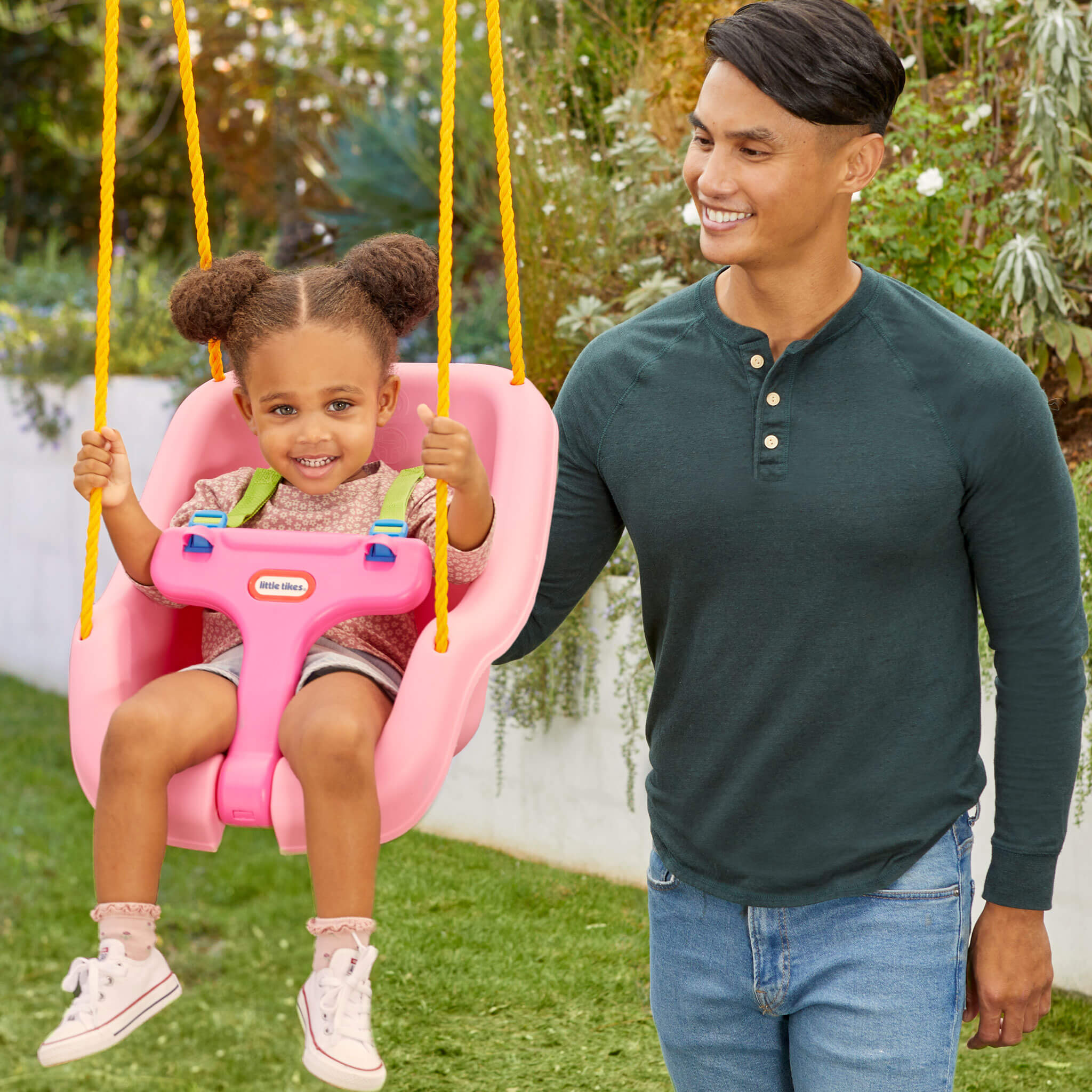 Little Tikes 2-in-1 Snug 'n Secure Swing - Pink
