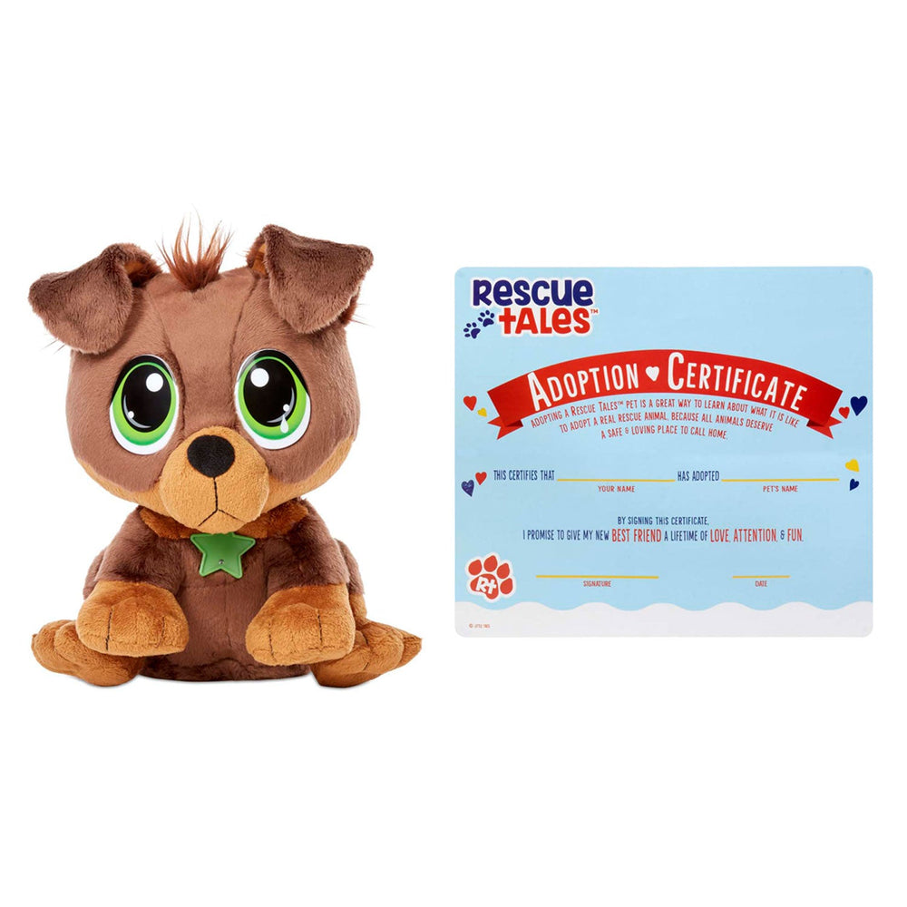 Rescue Tales Interactive Rottweiler Plush Toy Adoptable Pet with Sounds & Movement