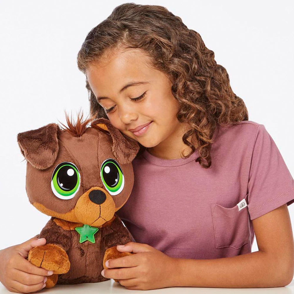 Rescue Tales Interactive Rottweiler Plush Toy Adoptable Pet with Sounds & Movement