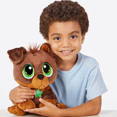 Rescue Tales Interactive Rottweiler Plush Toy Adoptable Pet with Sounds & Movement