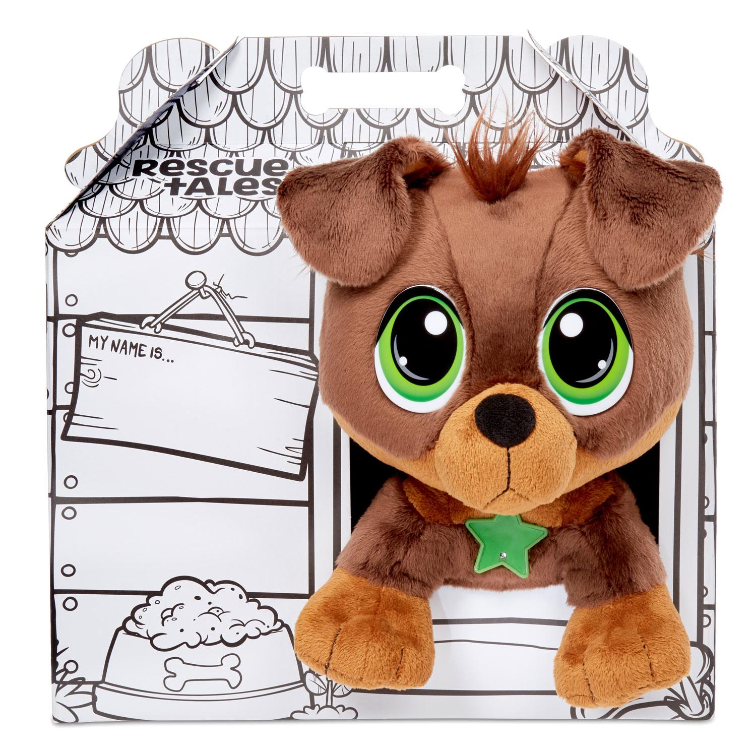 Rescue Tales Interactive Rottweiler Plush Toy Adoptable Pet with Sounds & Movement