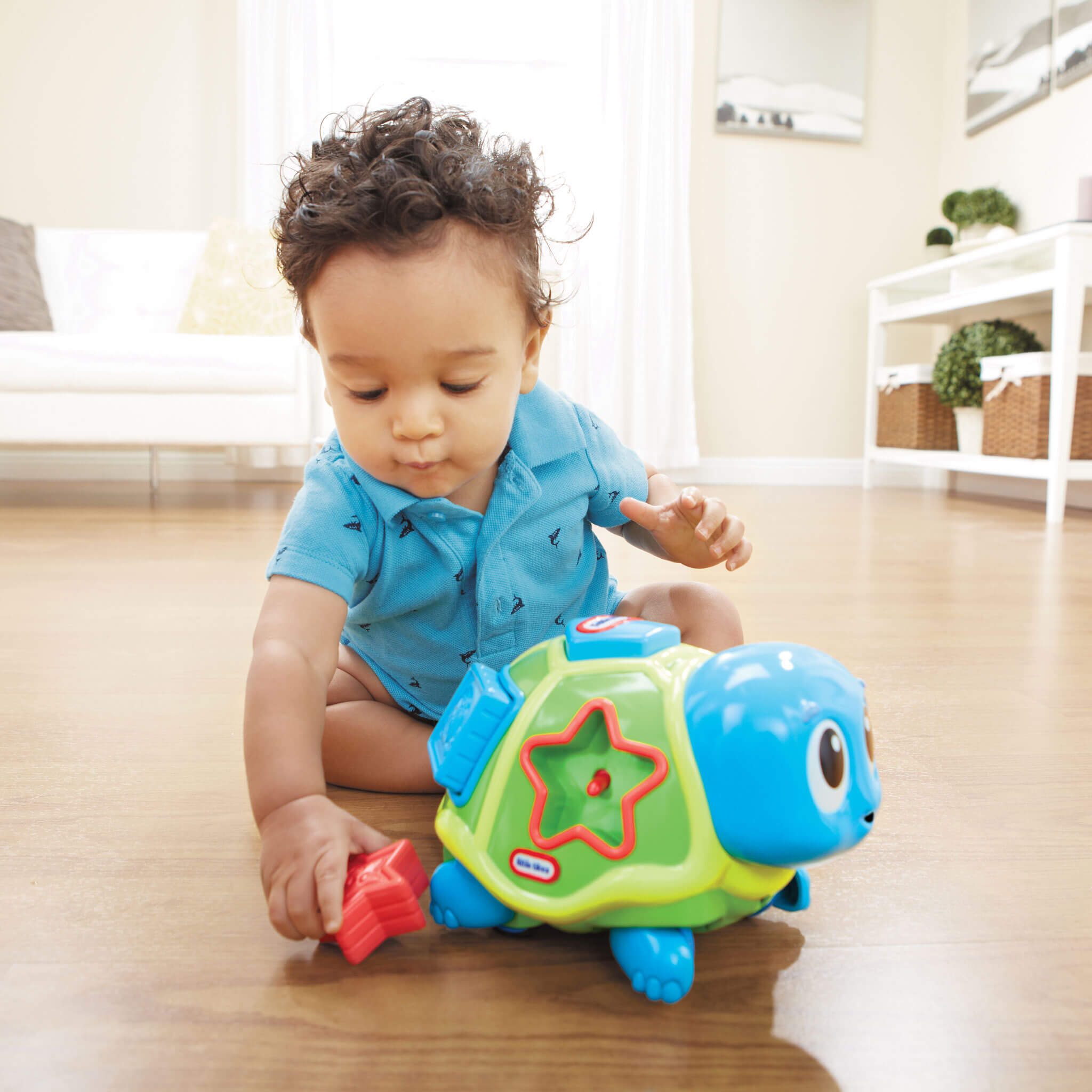 Crawl 'n Pop! Turtle - Shape Sorter & Crawling Toy Little Tikes